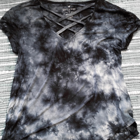 tie dye criss cross top - Picture 4 of 4